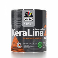 Водоэмульсионная краска "Dufa Premium KeraLine Paint 2" глубокоматовая, белая, 2,5л
