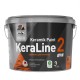 Водоэмульсионная краска "Dufa Premium KeraLine Paint 2" глубокоматовая, белая, 9л