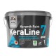 Водоэмульсионная краска "Dufa Premium KeraLine Paint 7" глубокоматовая, белая, 9л