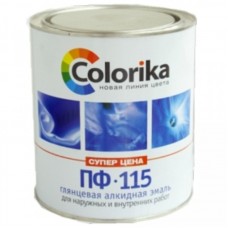 Эмаль ПФ-115 "Colorika" черная 1,8кг